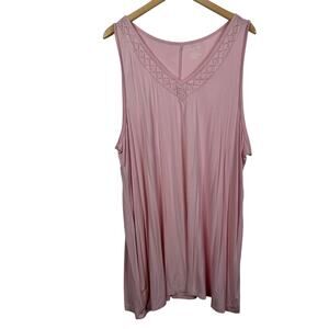 Lane Bryant Knit Pink‎ Tank Top Size 22/24